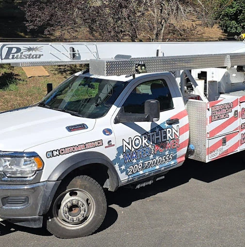 white well pump truck