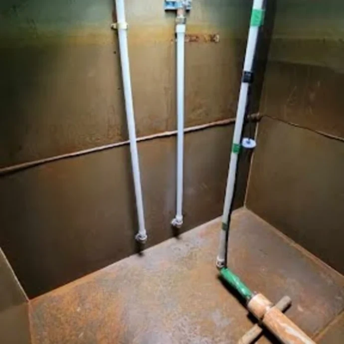 empty room prior to well installatioin